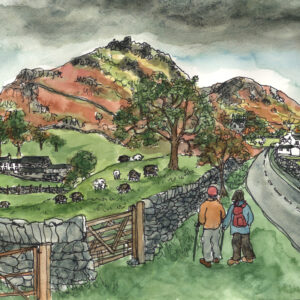 Lion and the lamb, Grasmere, original artwork