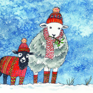 Woolly Herdwick sheep illustration lake District